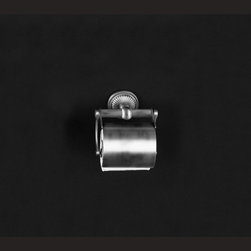 Cristal et Bronze 4115 Etoile de Paris Wall Mounted Toilet Roll Holder with Cove - Toilet Paper Holders