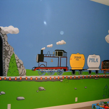 boys train room