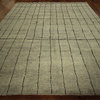 New Very Plush Moroccan 8'x10' Grey Veg Dyed HandKnotted Wool Original Rug H5909