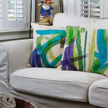 Abstract Throw Pillows