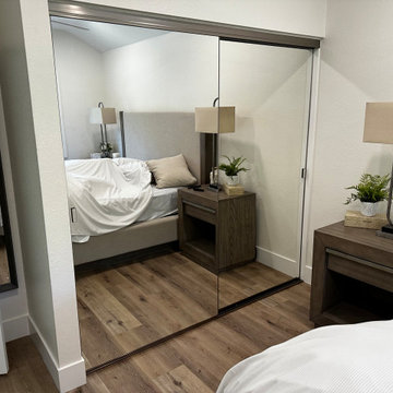 Sliding Closet Doors (Mirror) (Frameless) 2 Panel / 2 Track