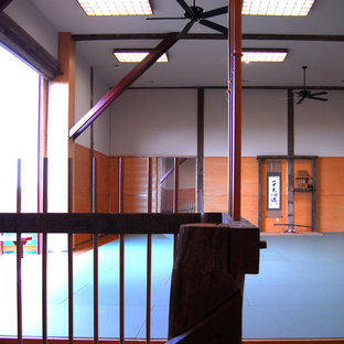 ワシントンD.C.のアジアンスタイルのおしゃれなホームジムの写真