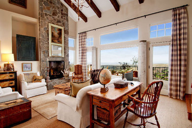 Family room - traditional family room idea in Orange County