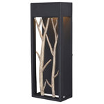 Vaxcel - Vaxcel T0561 Ocala 1-Light Outdoor Wall Sconce in Rustic and Rectangular Style 1 - Rooted in elements of nature, the Ocala offers a sOcala 1-Light Outdoo Textured Black and P *UL: Suitable for wet locations Energy Star Qualified: n/a ADA Certified: YES  *Number of Lights: 1-*Wattage:15w LED bulb(s) *Bulb Included:Yes *Bulb Type:Integrated LED *Finish Type:Textured Black