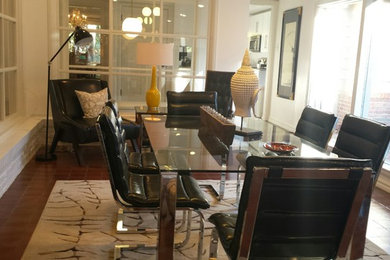 Inspiration for a mid-century modern sunroom remodel in St Louis