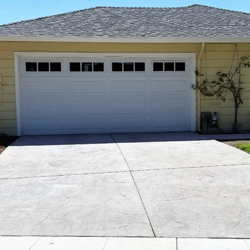 Seamless Texture Stamped Concrete Driveway
