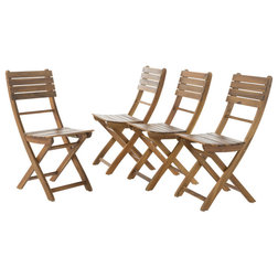 Transitional Outdoor Dining Chairs by GDFStudio