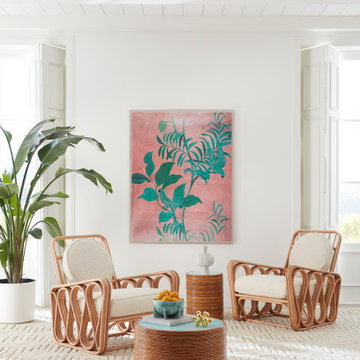 Riviera Lounge Chairs, Accent Table, & Cocktail Table