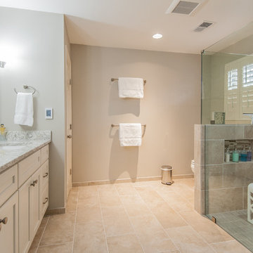 Transitional Master Bathroom in Vienna, VA