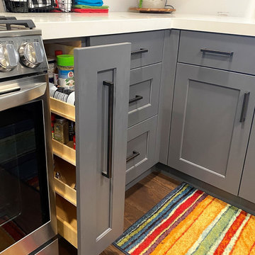 Powderful & Bold! Wrought Iron Kitchen Cabinet
