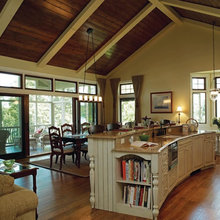 curved kitchen island