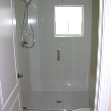 Pivot Door and Fixed Inline Panel