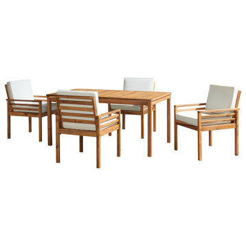 6 Piece Set, Okemo Table, 4 Chairs, 10' Rectangular Umbrella Navy