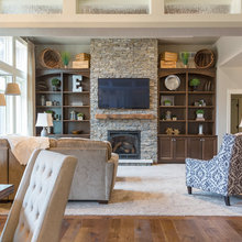Fireplace/media center