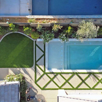 Mediterranean English Garden Inspired Backyard