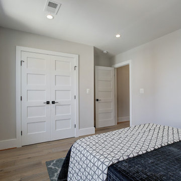 Basement remodeled with bedroom space and extra closet space