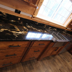 Coe Hill, Ontario   Rustic Wormy Ash Cottage Kitchen - Products