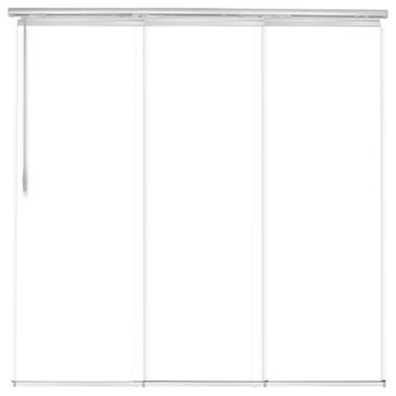 Navajo White 3-Panel Track Extendable Vertical Blinds 36-66"W