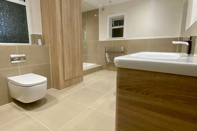 Large Bathroom with Japanese bidet toilet