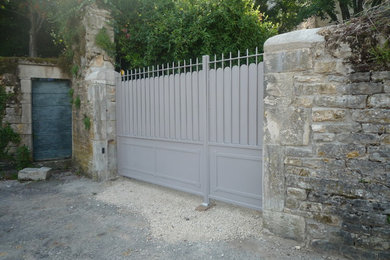 Traditional exterior in Grenoble with stone veneer.