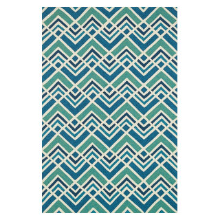 Hand Hooked Venice Beach Indoor/Outdoor Rug VENIVB-22SUBB, 2'-3