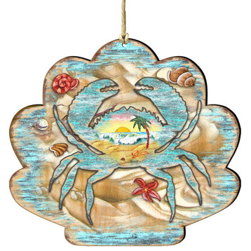 Seashell Crab Ornament