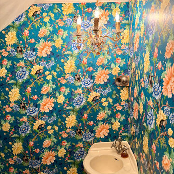 Delicate floral design in The Bathroom