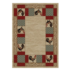 Barnyard Rug, 5'3"x7'3"