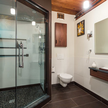 Locker Room-Spa Basement Bathroom