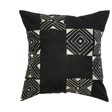 Matika Black Grid Pillow