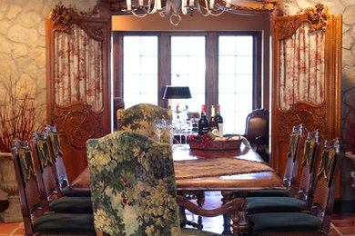 Elegant dining room photo in Chicago