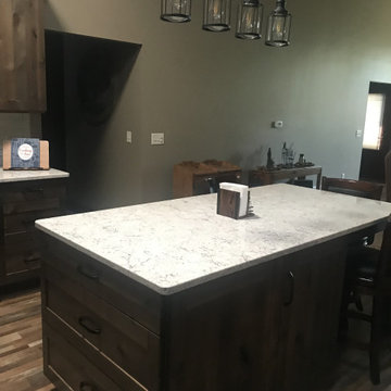 Beautiful Kitchen Remodel Done in Knotty Alder Cabinets