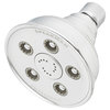 Caspian Collection Anystream Low Flow Shower Head, Polished Chrome