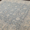 8'x10' Hand Knotted Wool Oriental Area Rug Slate, Beige