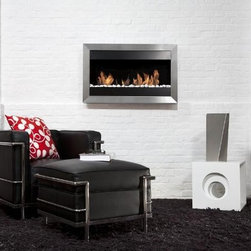 Square Small 2 Bio-Ethanol Fireplace - Indoor Fireplaces