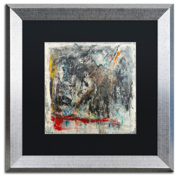 Joarez 'Furia e Paixao' Framed Art, Silver Frame, 16"x16", Black Matte