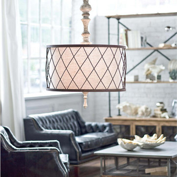 Regina Andrew Design Gesso Spindle Chandelier
