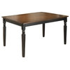 Ashley Owingsville Rectangular Dining Table in Black and Brown