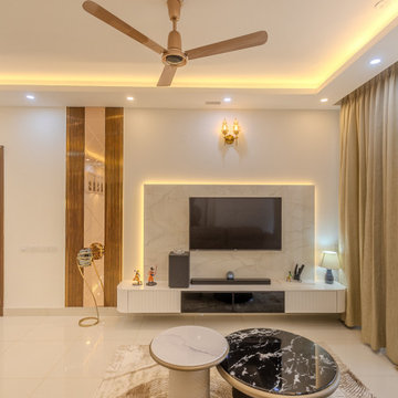 Shashikant & Alekhya's 3BHK Home Interior at Brigade Cornerstone Utopia