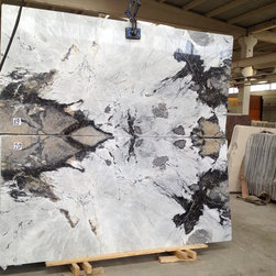 Book-matched white marble slabs - Wall And Floor Tile