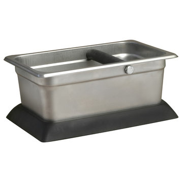Stainless Steel Knock Box With Rubber Base