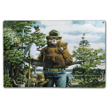 Smokey Says...Prevent Wildfires Classic Metal Sign