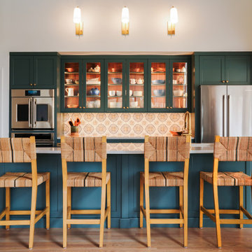 Ellicott City Teal & Walnut Kitchen Remodel