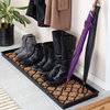 46.5"x14"x1.5" Rubber Boot Tray With Trellis Coir and Rubber Insert
