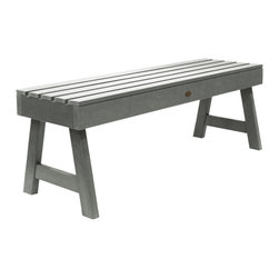 Highwood USA - Weatherly Picnic Bench, 4', Coastal Teak, 4' - Outdoor Benches