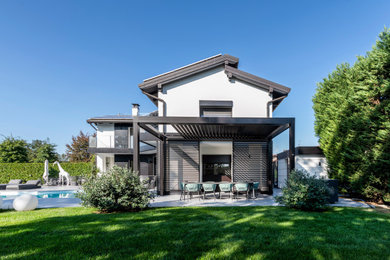 Esempio della facciata di una casa