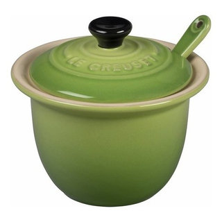 Le Creuset Condiment Pot w/ Spoon - Stoneware