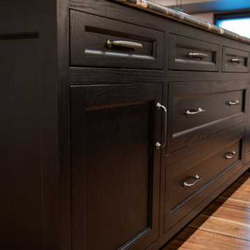 Black and Brown Cozy Basement