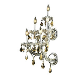 Elegant Lighting - Elegant Lighting 2800W5C-GT/SS Wall Sconce Maria Theresa - Ceiling Lighting