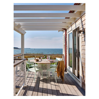 Waterfront Cottage - Beach Style - Deck - Boston - by b Architecture ...